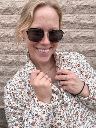 Just Looking Floral Cord Jacket