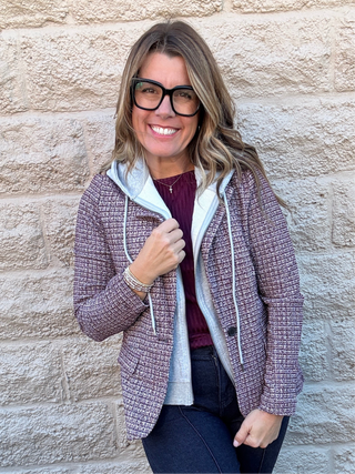 Boyfriend Blazer Wineberry by Liverpool