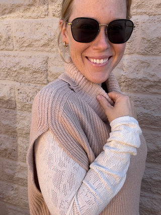 Crosby Ribbed Turtleneck Vest