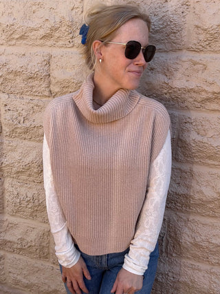Crosby Ribbed Turtleneck Vest