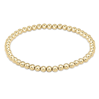 Classic Gold 4mm Bead Bracelet eNewton
