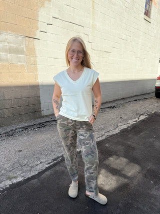 Sundaze High Rise Straight Crop Hideaway by Daze