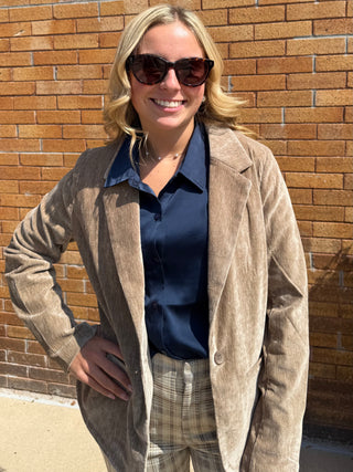 Fitted Blazer Harvest Khaki