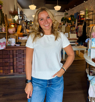Short Sleeve Crewneck Tee White