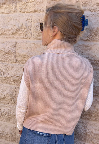 Crosby Ribbed Turtleneck Vest