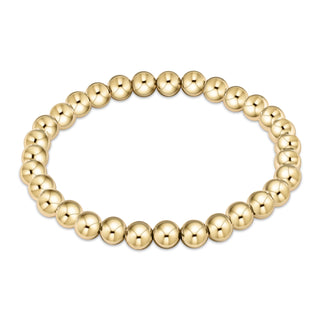 Classic Gold 6mm Bead Bracelet eNewton