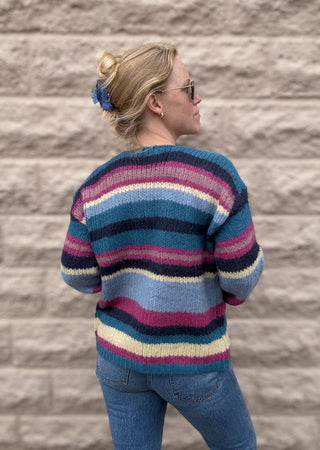Be Present Stripe Cardigan
