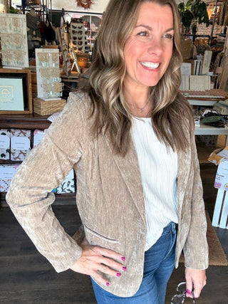 Fitted Blazer Harvest Khaki