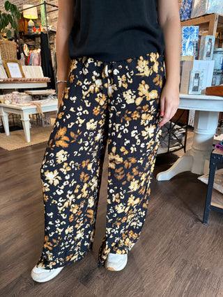 With Easte Printed Wide Leg Pant