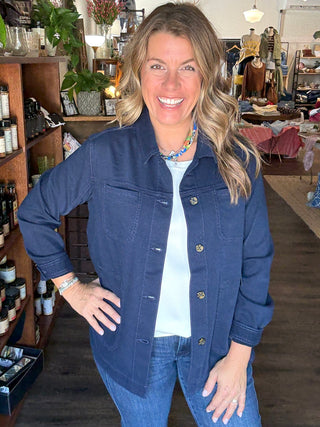 Shirt Jacket Navy Dusk