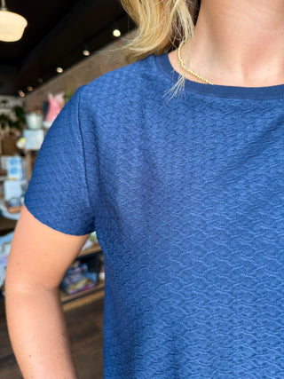 Short Sleeve Crewneck Tee Navy