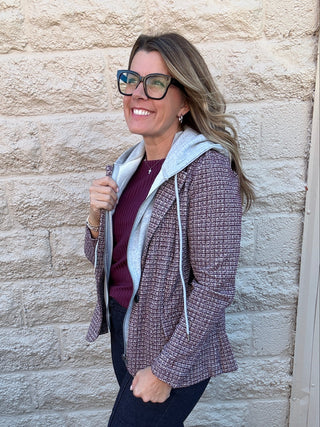 Boyfriend Blazer Wineberry by Liverpool