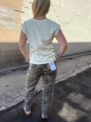 Sundaze High Rise Straight Crop Hideaway by Daze