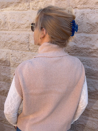 Crosby Ribbed Turtleneck Vest