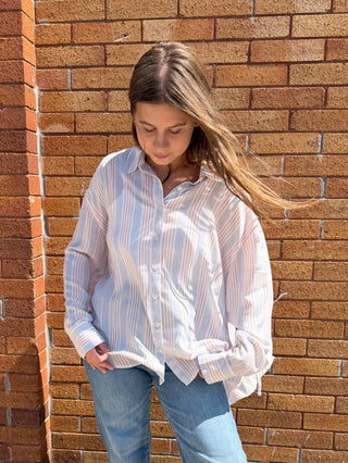 Lotus Button Down in Cotton Candy by Daze