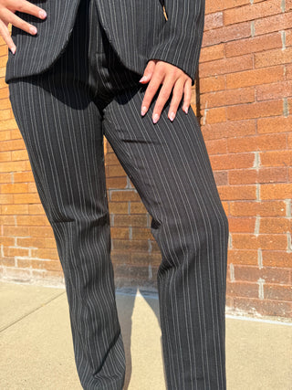 Holly Welt Pocket Hint Navy Stripe by Liverpool