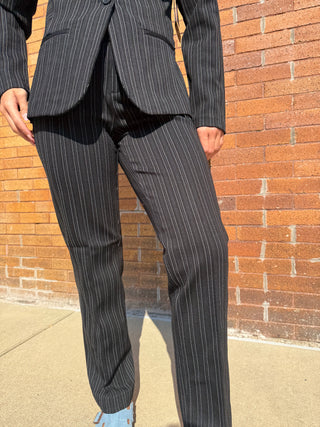 Holly Welt Pocket Hint Navy Stripe by Liverpool