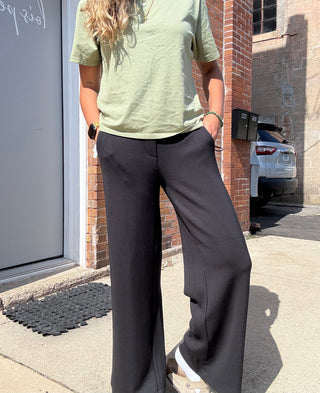 Pull On Wide Leg Trouser