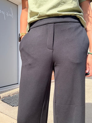 Pull On Wide Leg Trouser