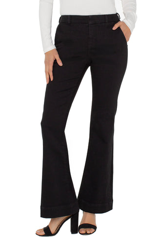 Trouser Flare Black Rinse 32"