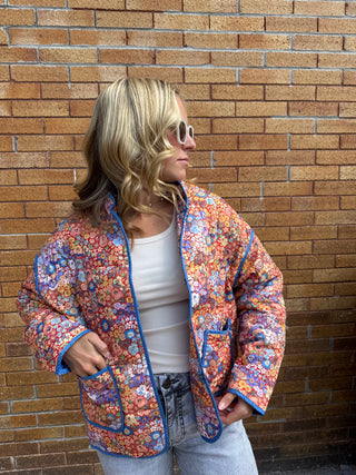 Heidi Quilted Jacket Blues