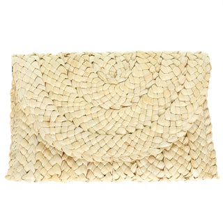 Straw Woven Raffia Clutch Handbag
