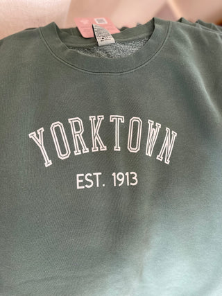 Yorktown Crewneck Sweatshirt Washed Green