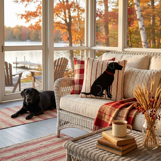 Labrador Stripe Hook Pillow