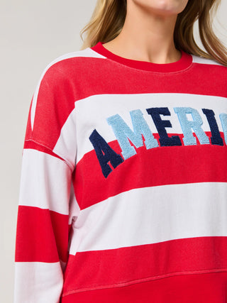 America Rugby Striped Sweatshirt
