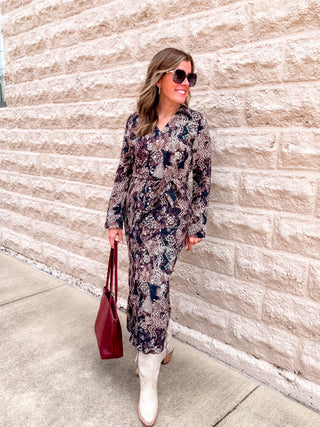 Belted Shirt Dress by Dex