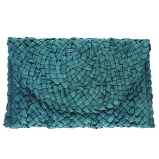 Straw Woven Raffia Clutch Handbag