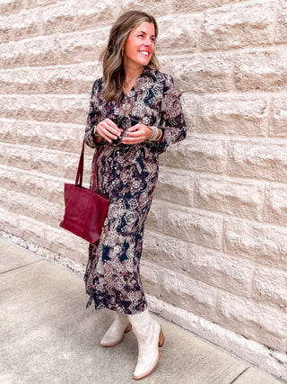 Belted Shirt Dress by Dex