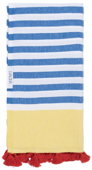 Pomp It Up Turkish Towel: Peach Coral Sand