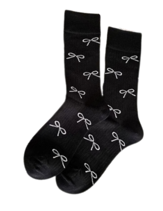 Black Bow Socks