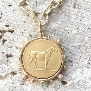 Horse Coin Necklace