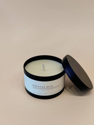 NEW! Matte Black Travel Tin Soy Candle