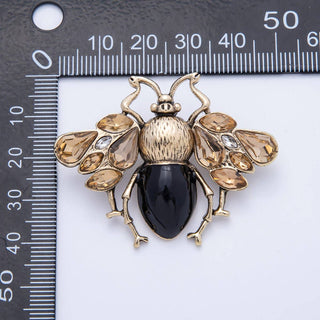Vintage Gold 49mm x 38mm Insect Animal Pin Brooch | BH-030
