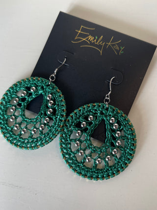 Small Macrame Earrings by Emily kai