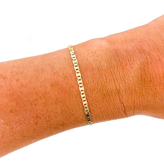 Gold Silver Bracelet Mix: Large Gold Flat Texture Cuff Bracelet