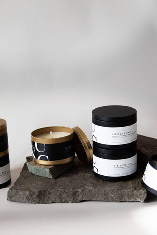 Matte Gold Travel Tin Soy Candle