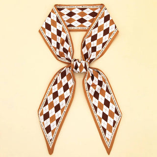 PLAID PRINT HEAD SCARVES_CWASC0096