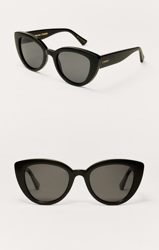 Golden Hour Sunglasses Polished Black-Grey