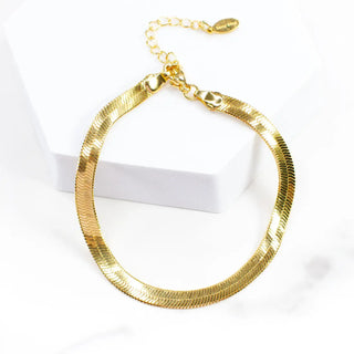 Gold Silver Bracelet Mix: Large Gold Flat Texture Cuff Bracelet