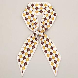 PLAID PRINT HEAD SCARVES_CWASC0096