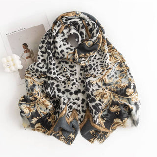Daily Essential classic Leopard Scarf-74*23inch