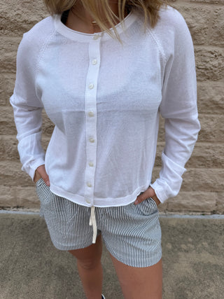 The Perfect Layer Cardigan White by Z Suppy