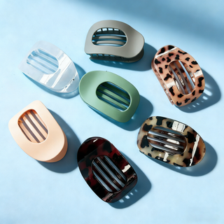 Oval Flat Hair Clip for Women, Strong Grip Clamp_CWAHA07281