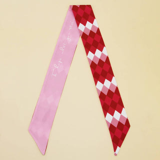 PLAID PRINT HEAD SCARVES_CWASC0096