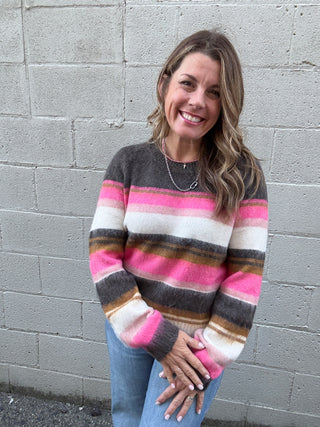 Elvira Striped Sweater  by Kut from the Kloth