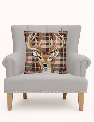 Deer Tartan Hook Pillow
